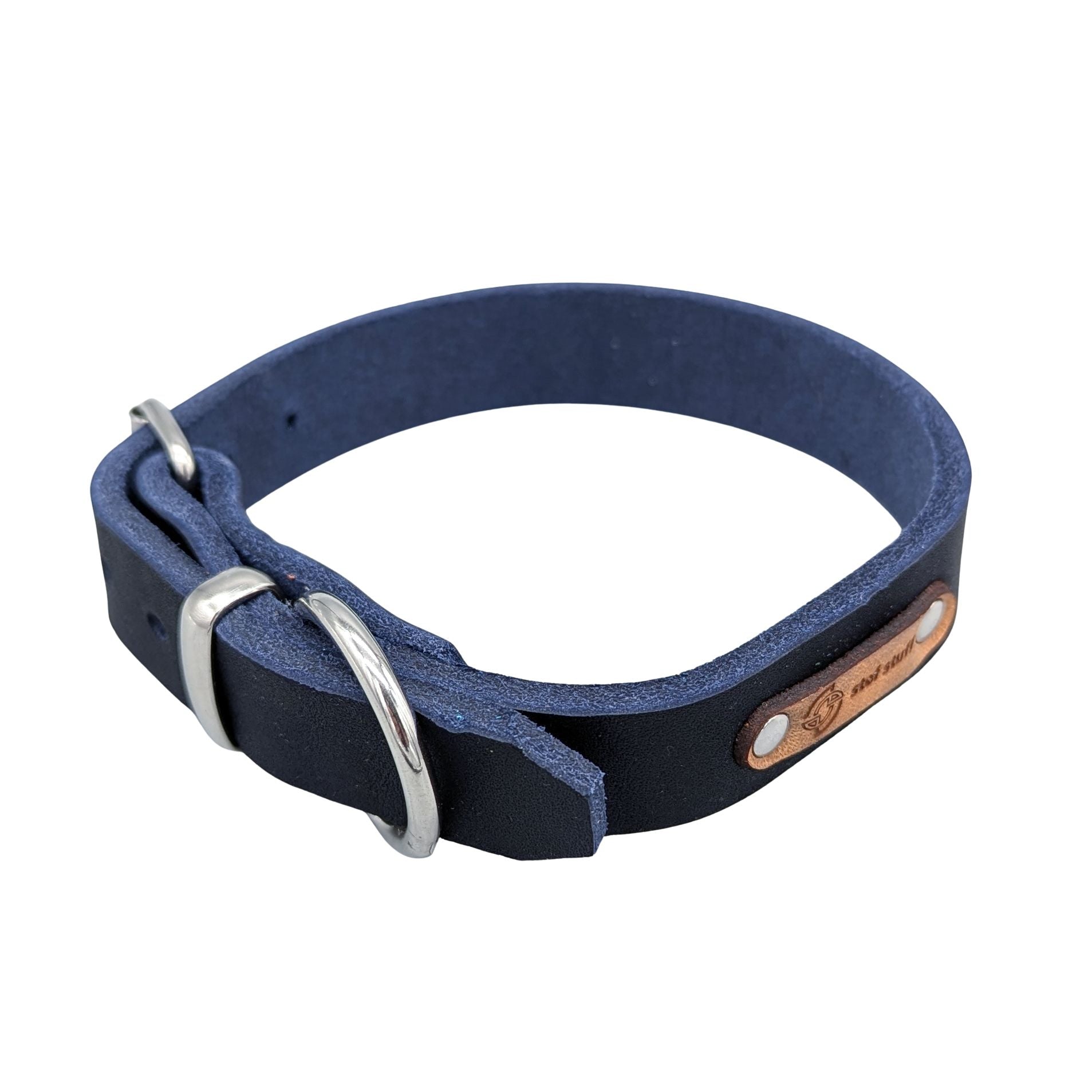 Fettleder-Halsband "Pure" - für kleine Hunde (Halsumfang 25 - 35 cm)