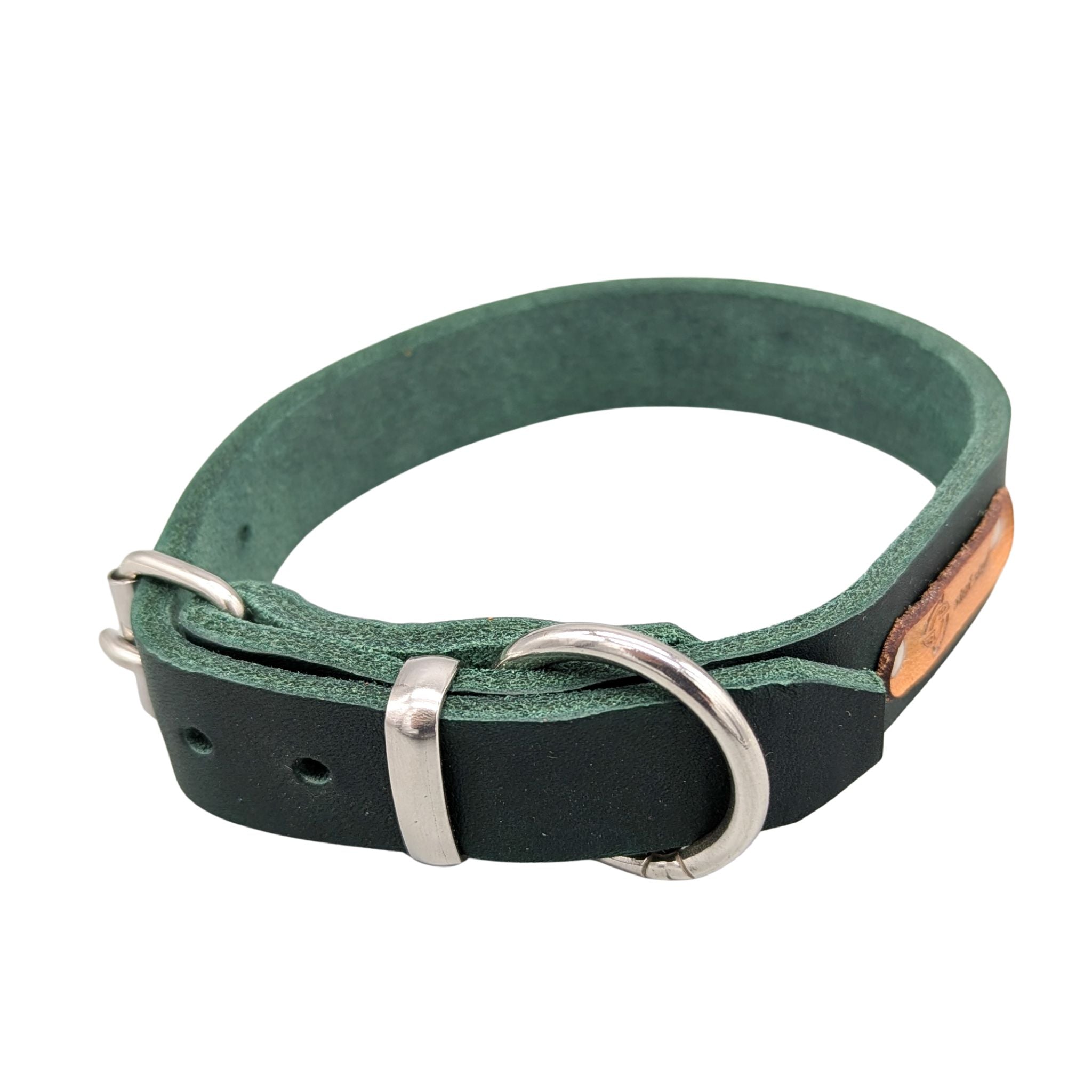 Fettleder-Halsband "Pure" - für kleine Hunde (Halsumfang 25 - 35 cm)