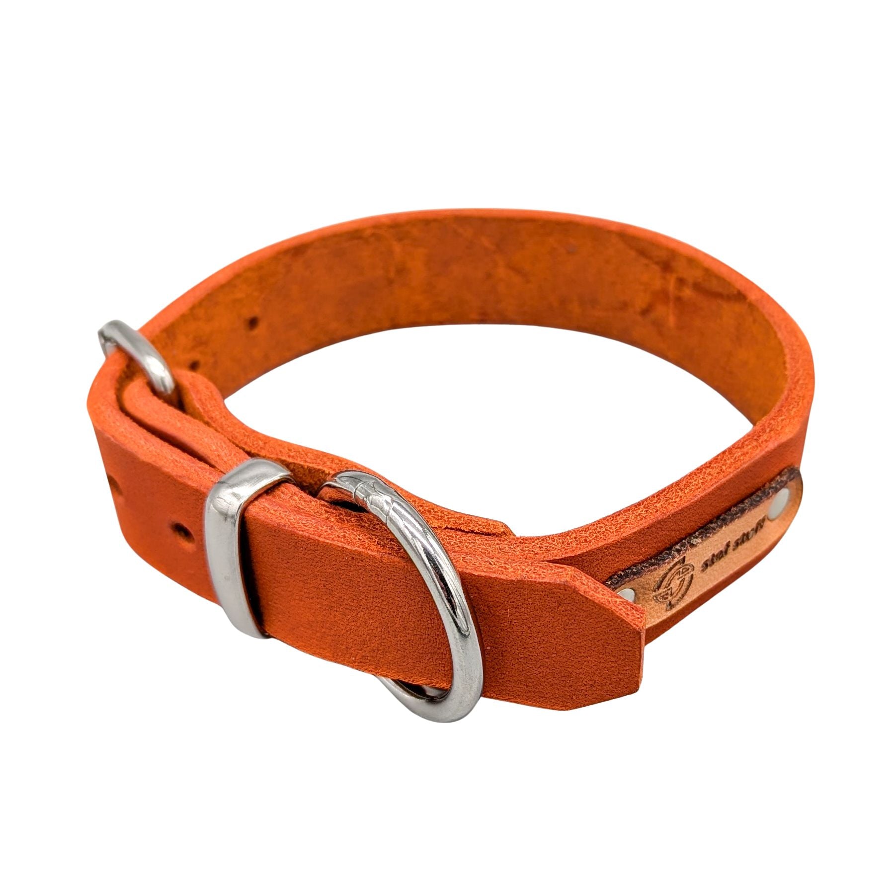 Fettleder-Halsband "Pure" - für kleine Hunde (Halsumfang 25 - 35 cm)