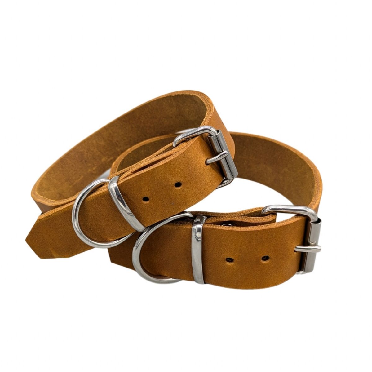 Fettleder-Halsband "Pure" - für große Hunde (Halsumfang 40 - 50 cm)