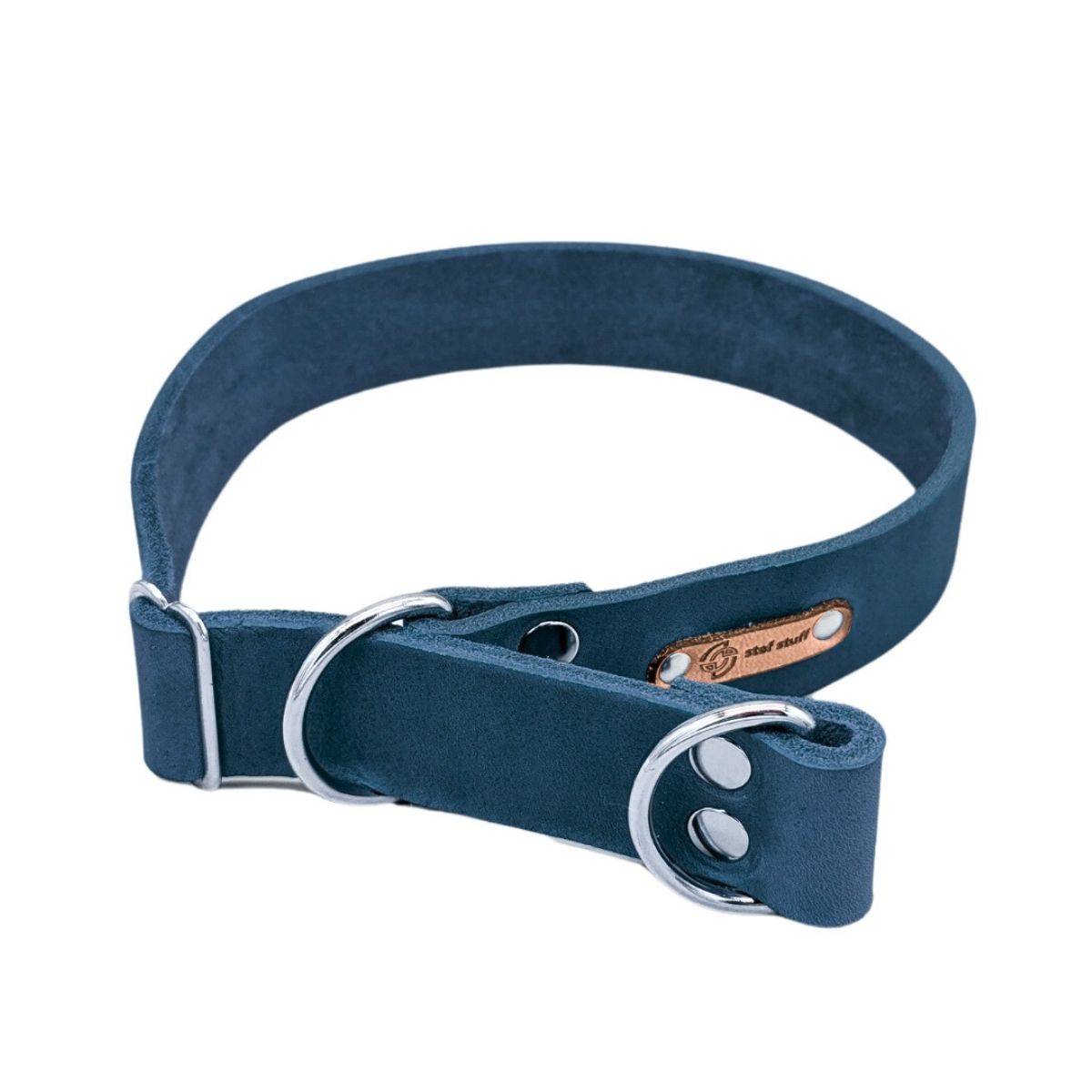 Fettleder "Pure" - Zugstopp Halsband 3 Breiten