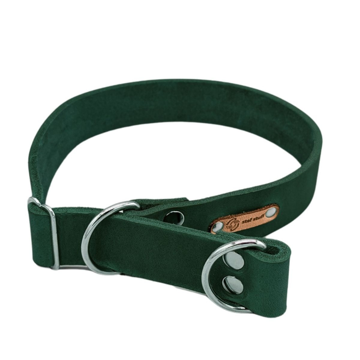 Fettleder "Pure" - Zugstopp Halsband 3 Breiten