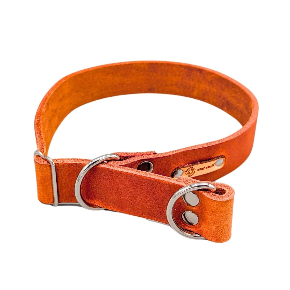 Fettleder "Pure" - Zugstopp Halsband 3 Breiten