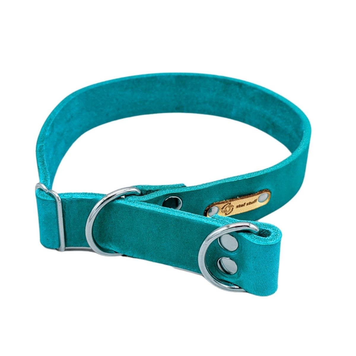 Fettleder "Pure" - Zugstopp Halsband 3 Breiten