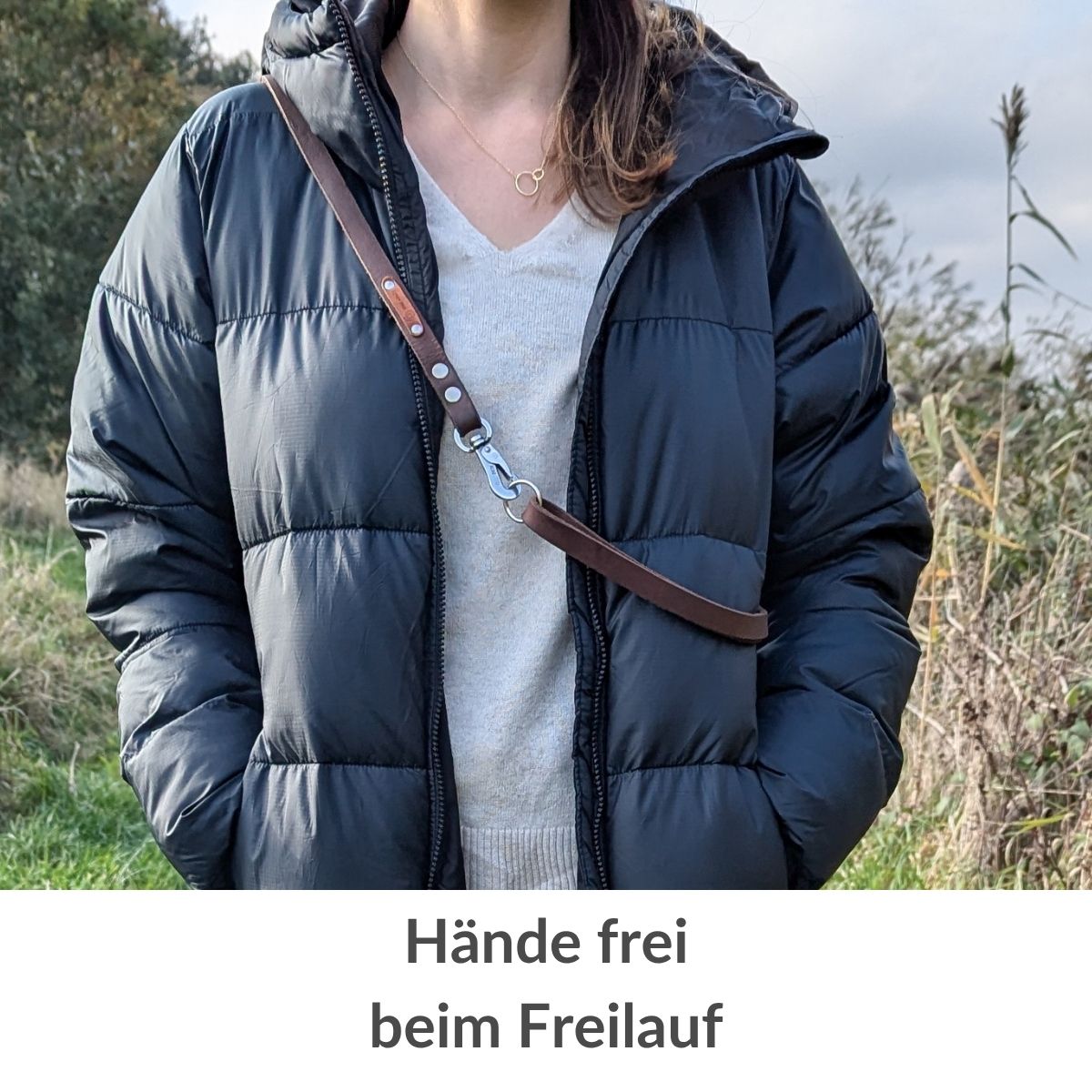 City-Leine Fettleder "Pure" für Hunde