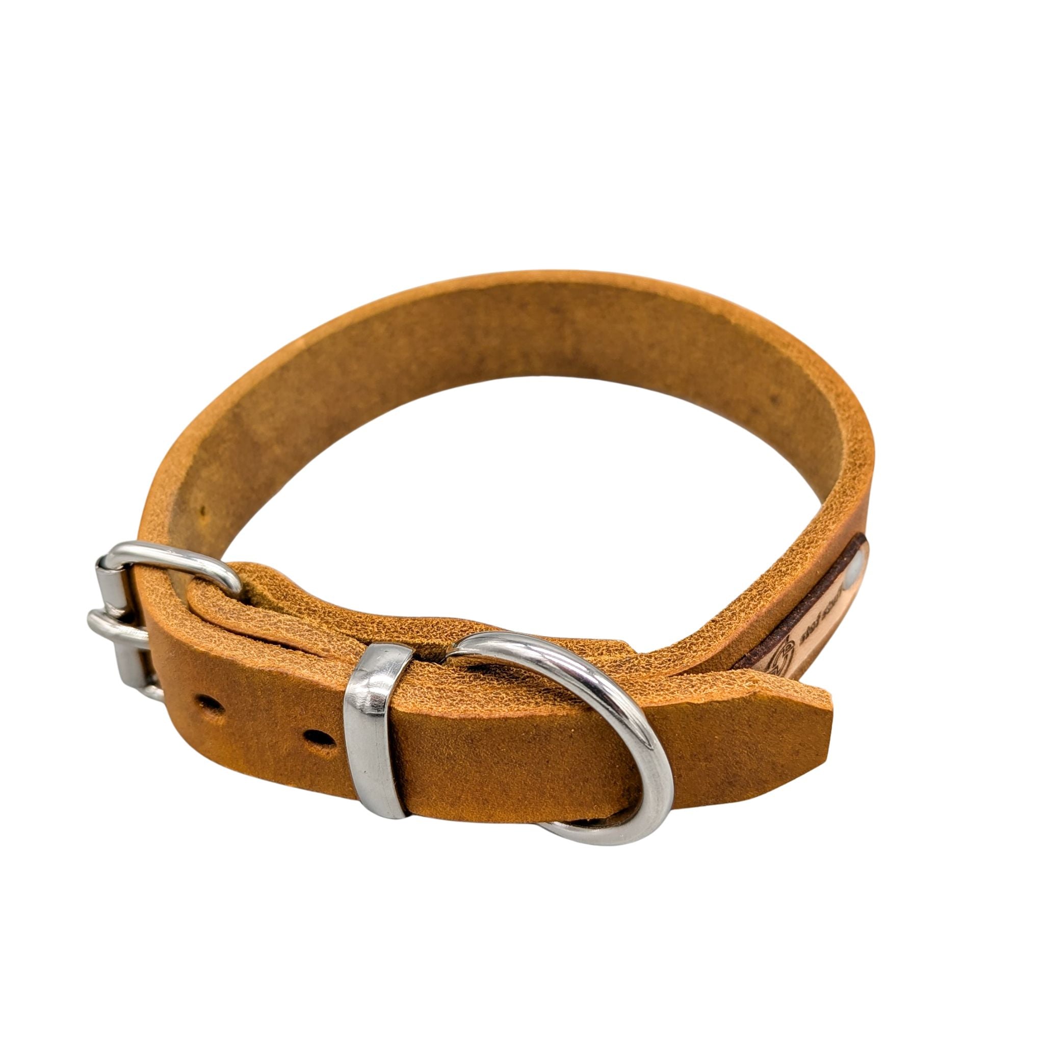 Fettleder-Halsband "Pure" - für kleine Hunde (Halsumfang 25 - 35 cm)