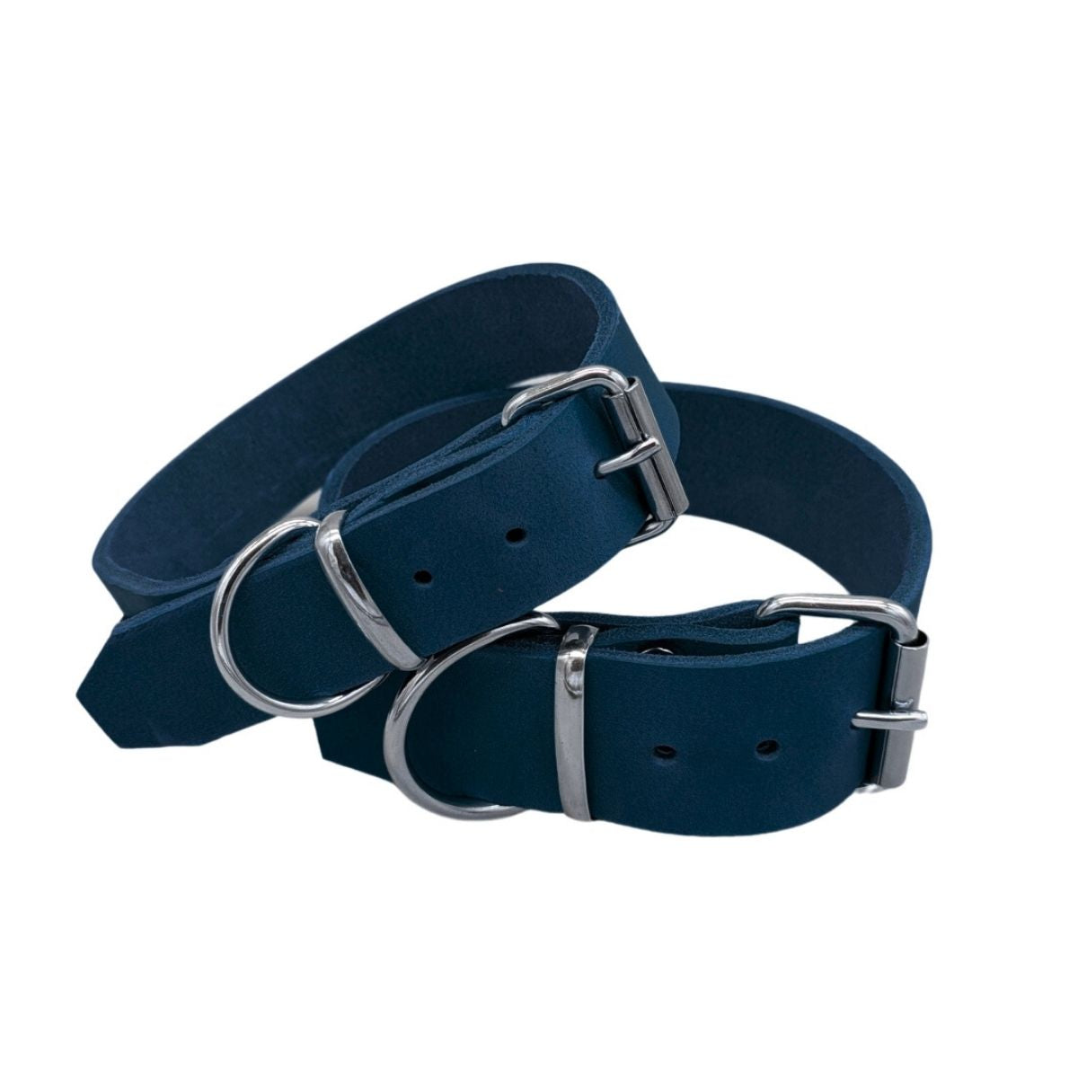 Fettleder-Halsband "Pure" - für große Hunde (Halsumfang 40 - 50 cm)