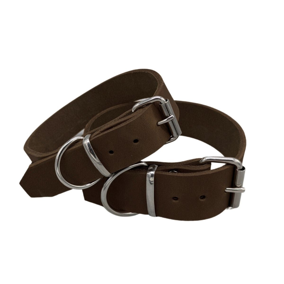 Fettleder-Halsband "Pure" - für große Hunde (Halsumfang 40 - 50 cm)
