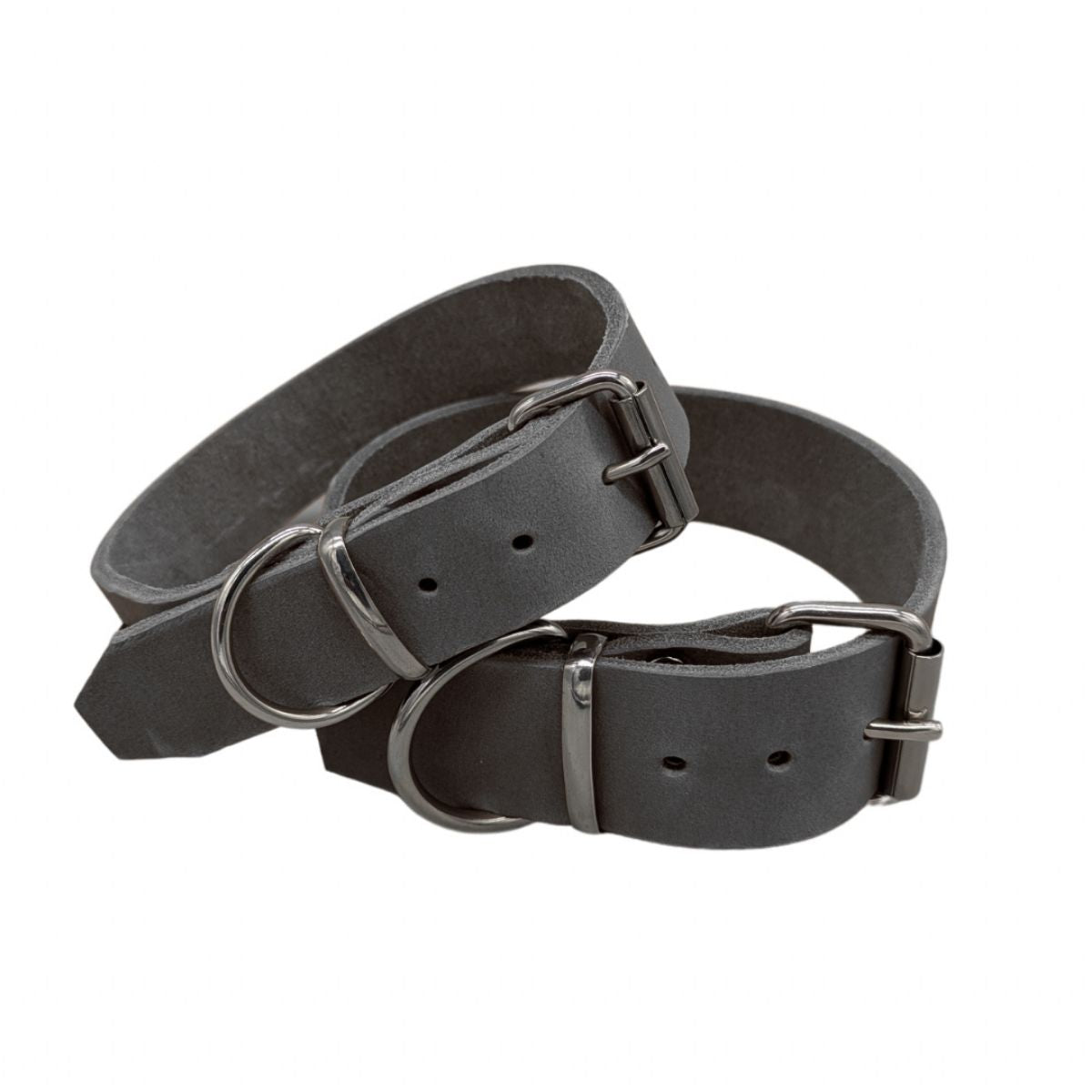 Fettleder-Halsband "Pure" - für große Hunde (Halsumfang 40 - 50 cm)