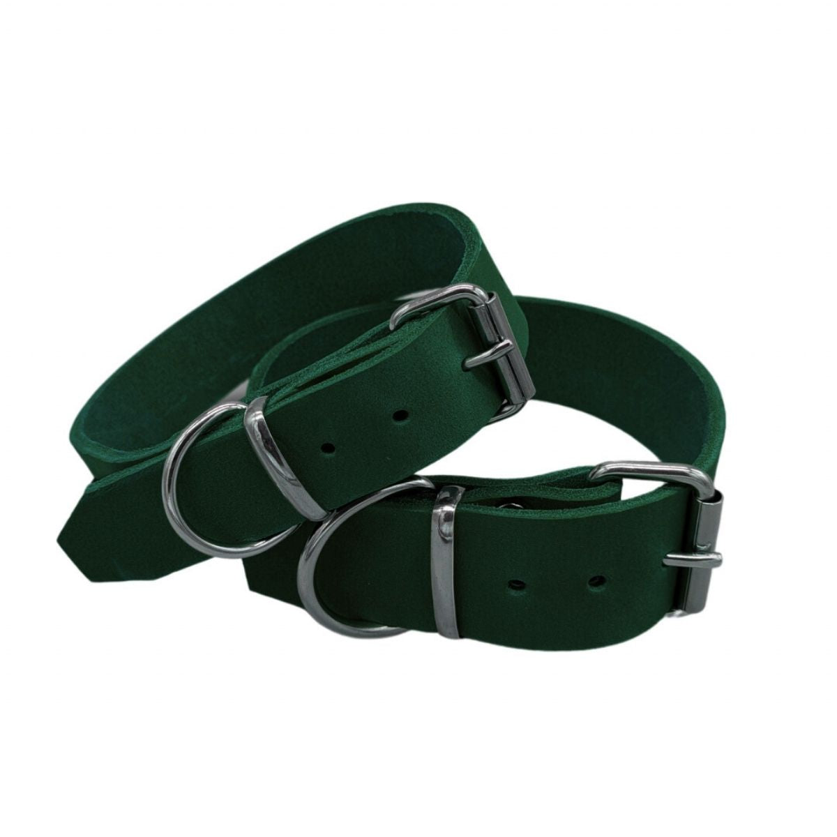 Fettleder-Halsband "Pure" - für große Hunde (Halsumfang 40 - 50 cm)
