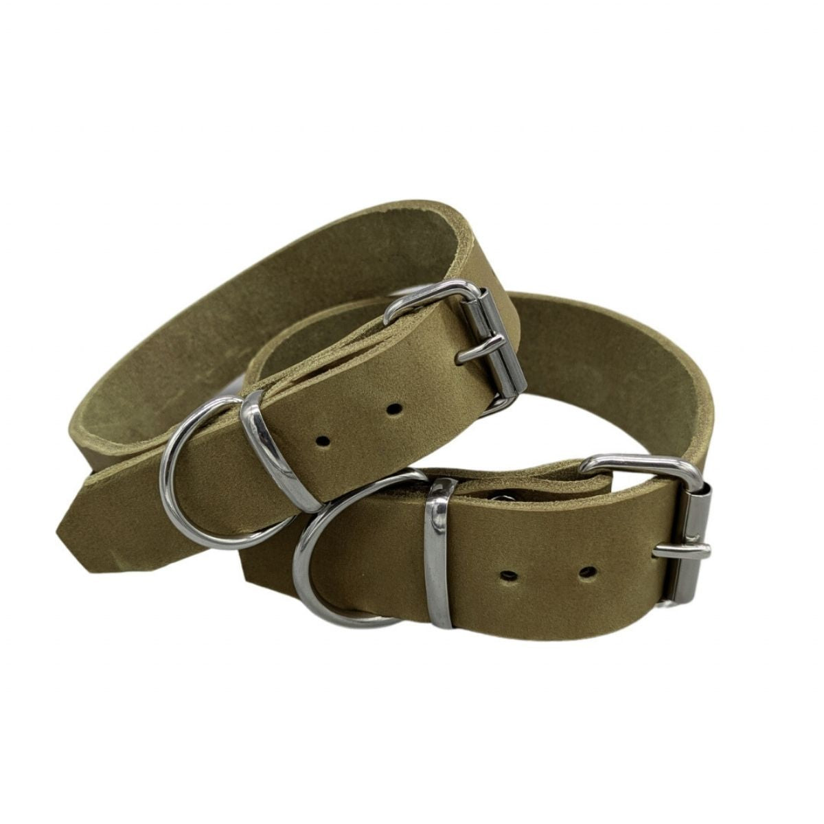 Fettleder-Halsband "Pure" - für große Hunde (Halsumfang 40 - 50 cm)