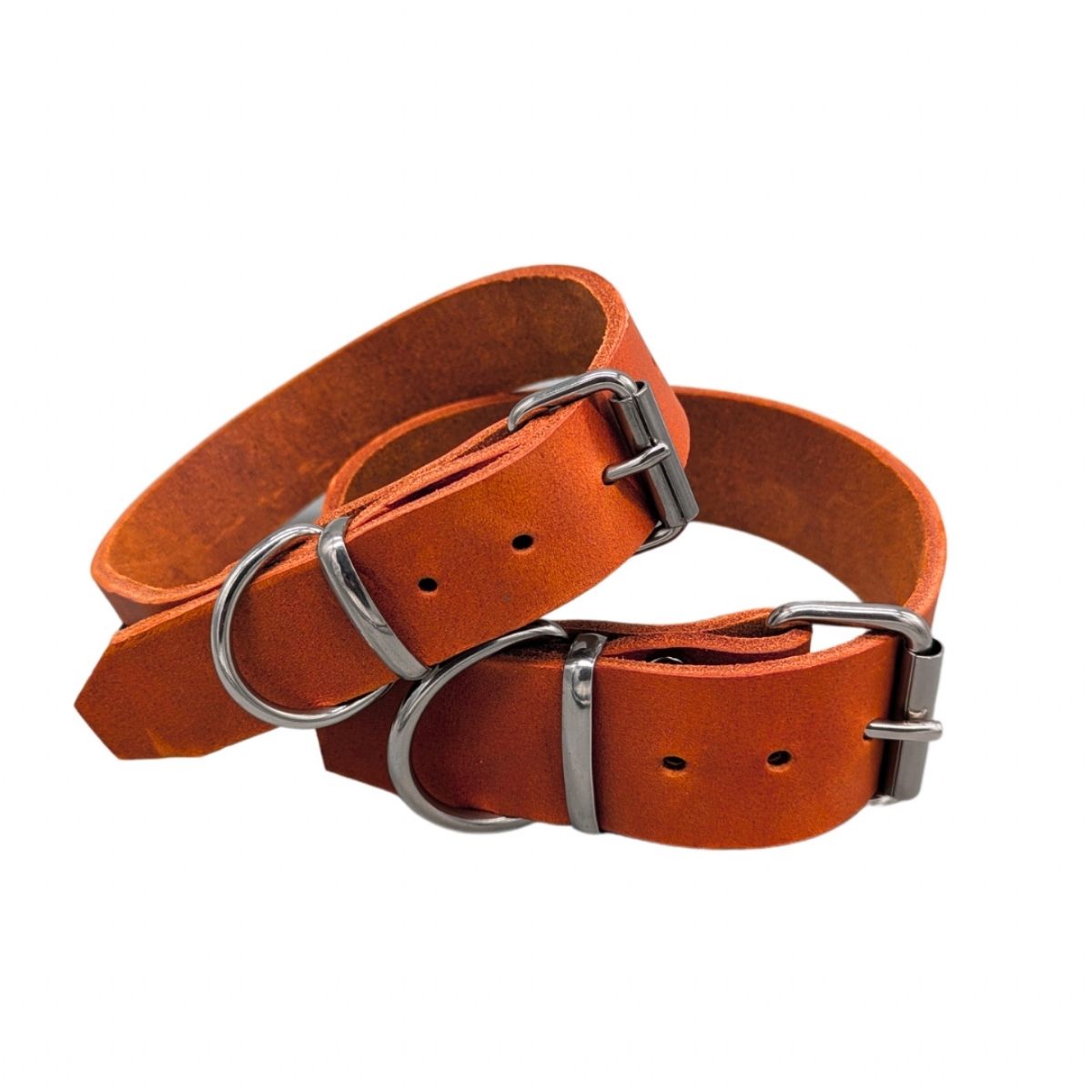 Fettleder-Halsband "Pure" - für große Hunde (Halsumfang 40 - 50 cm)