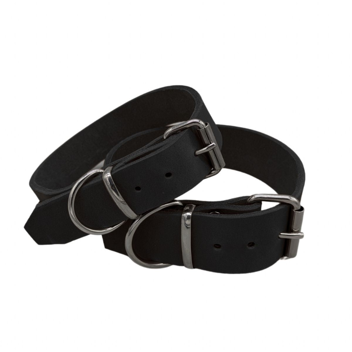 Fettleder-Halsband "Pure" - für große Hunde (Halsumfang 40 - 50 cm)