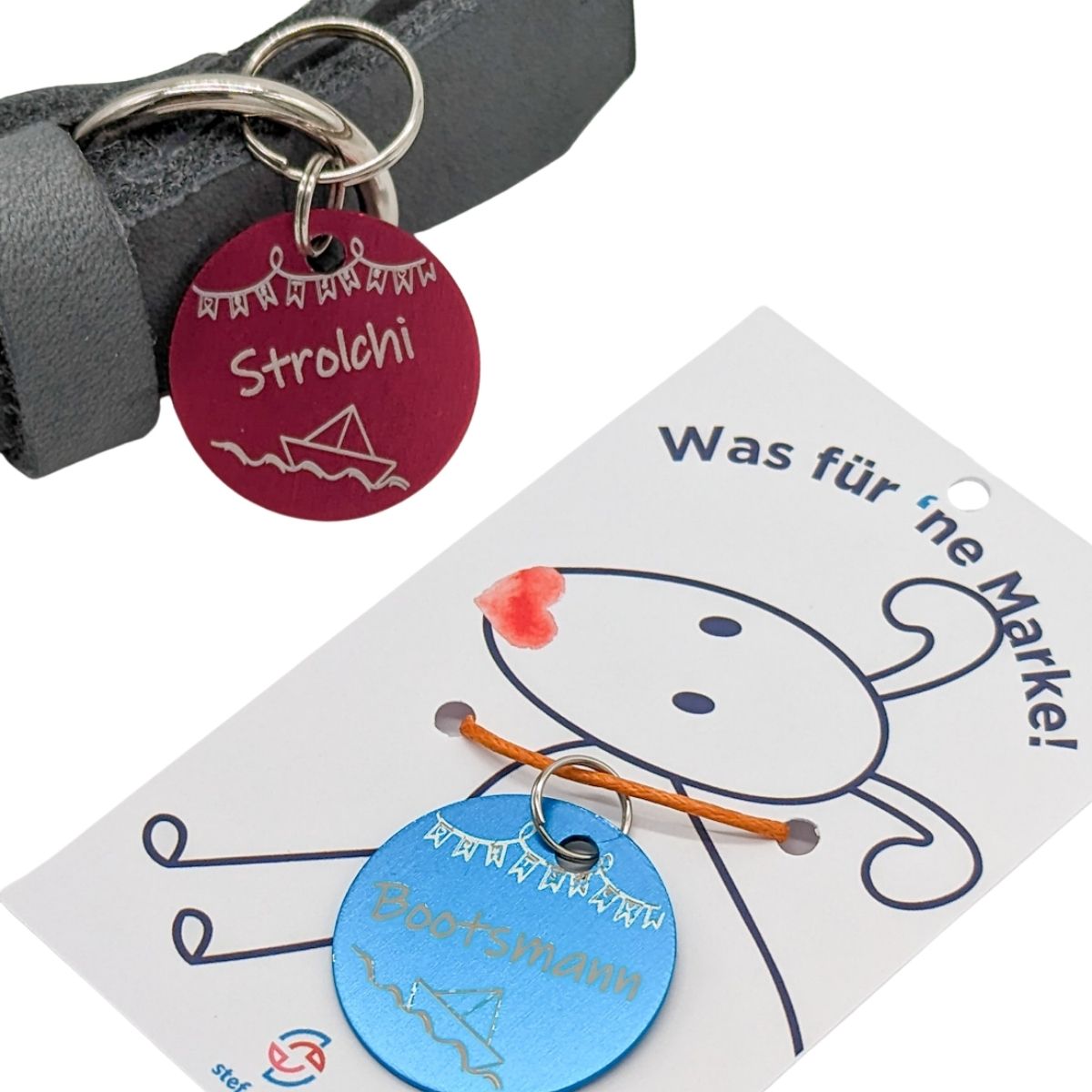 Hundemarke "Boot" - personalisierbar