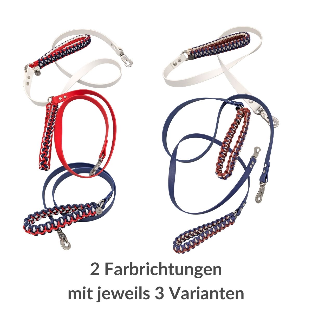 Seefahrer - Führleine Biothane mit Paracord