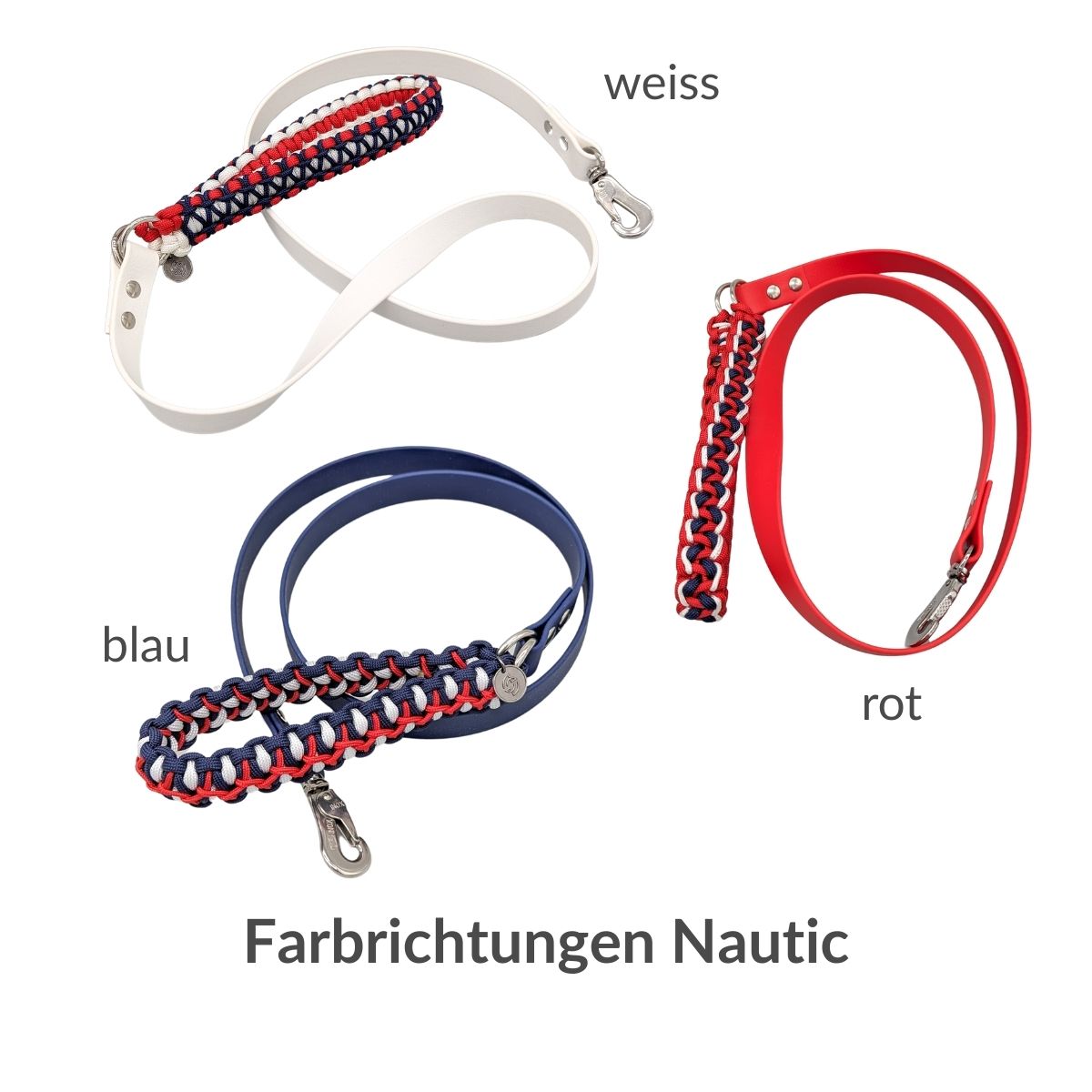 Seefahrer - Führleine Biothane mit Paracord