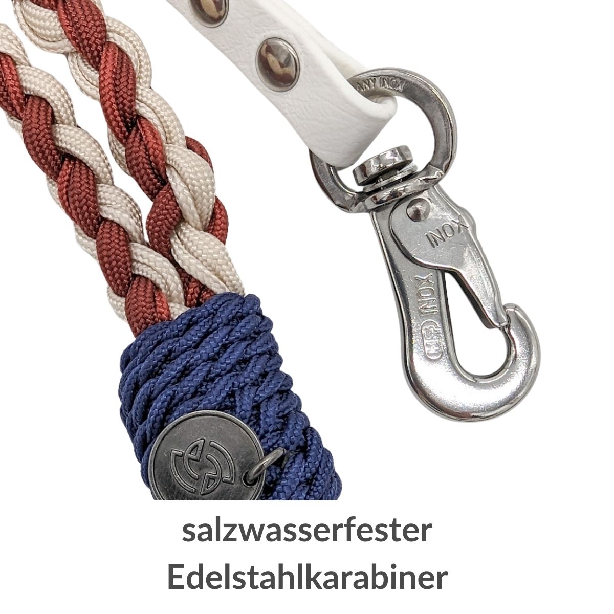 Seefahrer - Umhängeleine Biothane mit Paracord