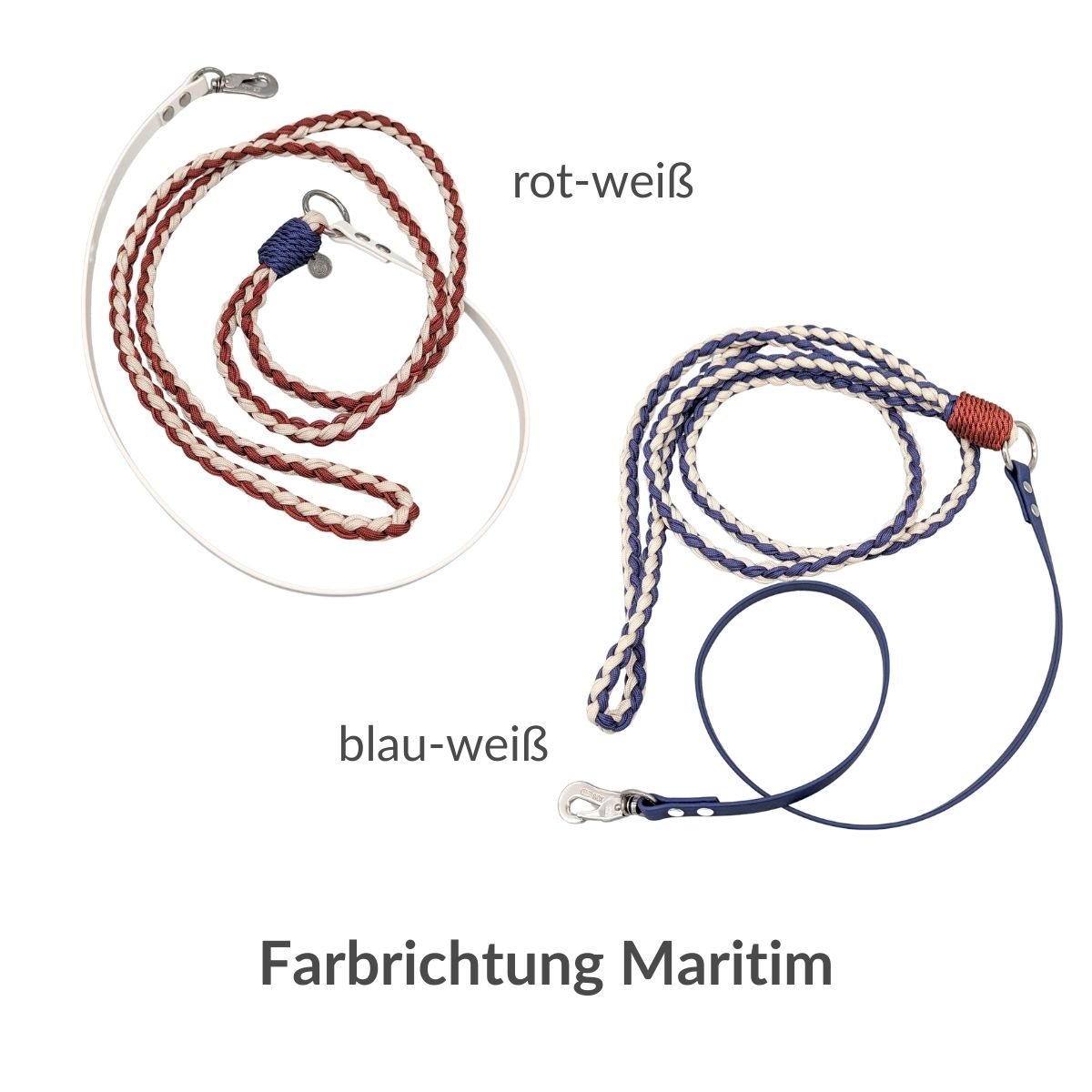 Seefahrer - Umhängeleine Biothane mit Paracord