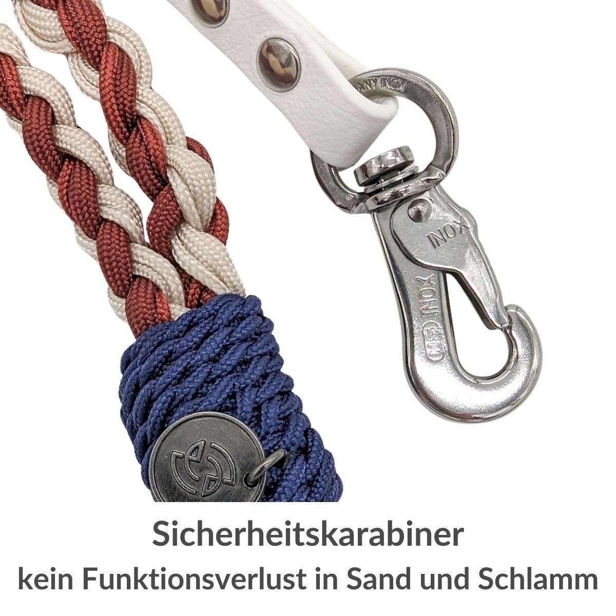 Seefahrer - Umhängeleine Biothane mit Paracord